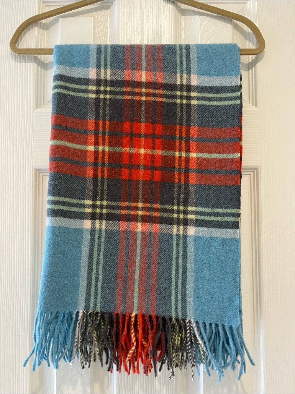 J. Crew Wool Plaid Scarf
